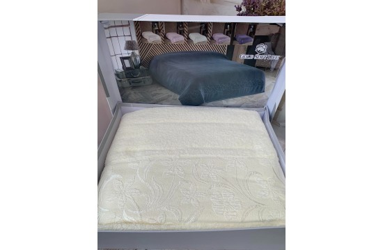Terry blanket/sheet Gold Soft Life Daisy Cream 160×220 cm