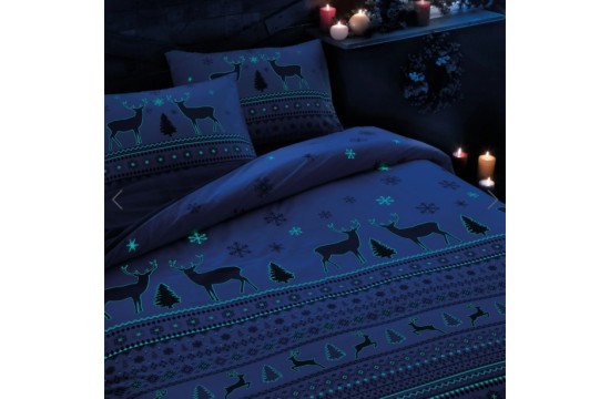 Двоспальний Євро комплект TAC Belly Ранфорс+світиться у темряві