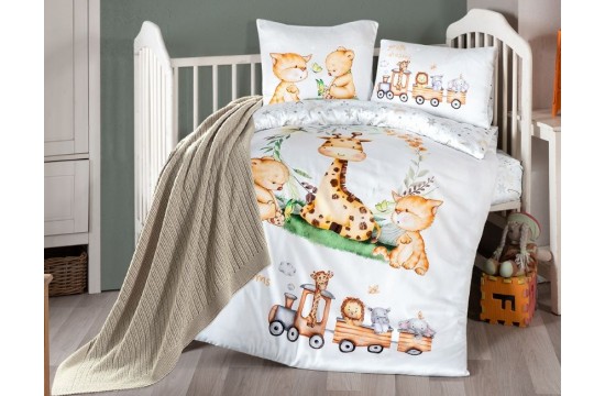 Bedding set for newborns First Choice - Riley Bamboo + Knitted blanket
