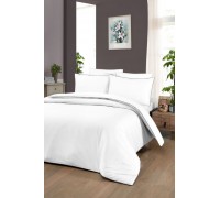 Euro bed linen La Romano Lucca White Satin Premium