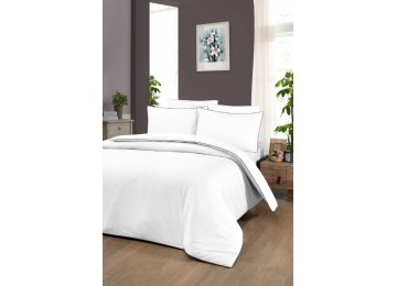 Euro bed linen La Romano Lucca White Satin Premium