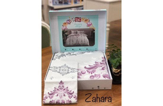 Turkish bed linen euro TAC Zahara Bordo Ranfors