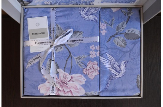 Single bed set First Choice Homesko Ibiza Indigo Ranfors / fitted sheet