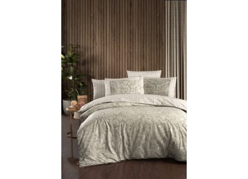 Euro bed linen La Romano Dema Beige Satin Premium