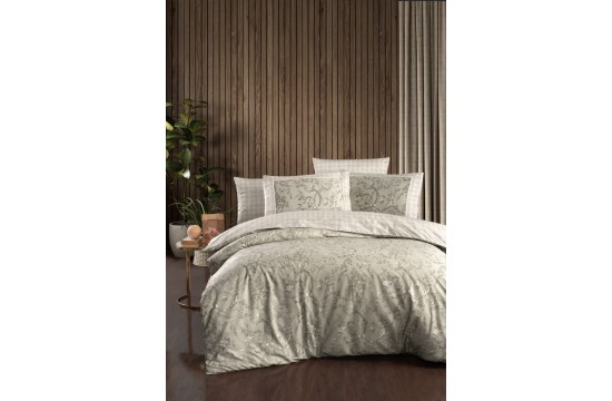 Euro bed linen La Romano Dema Beige Satin Premium