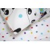 Постельное белье евро из ранфорса Lotus Home Love Panda White Турция