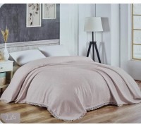 Gold Soft Life Lilac 240×260 cm jacquard pique cotton bedspread