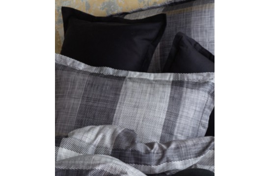 Euro bed linen - Issimo Home Dunloe black Satin Premium