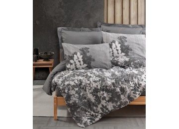 Euro bed linen Cottonbox - Lunt Antracit Ranfors