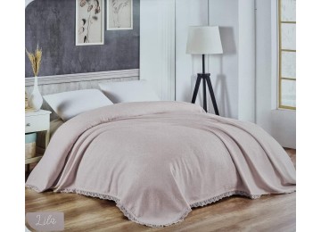 Gold Soft Life Lilac 240×260 cm jacquard pique cotton bedspread