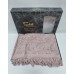 Jacquard bedspread/sheet with fringe Sikel Lilyum Lilac 200×220 cm
