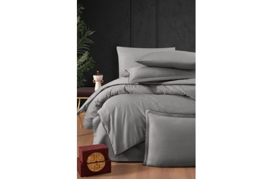 Euro bed linen La Romano Lucca Ash Satin Premium