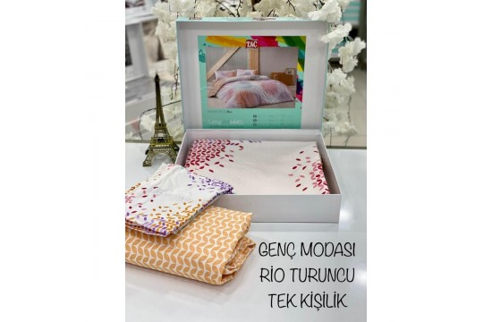 Euro bed set TAC Rio ranforce / fitted sheet Türkiye