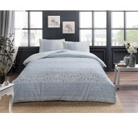 Turkish bed linen Euro TAC Leona Blue Ranforce