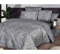 Euro bed linen La Romano Dema Gray Satin Premium