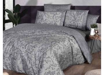 Euro bed linen La Romano Dema Gray Satin Premium