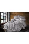 Euro bed linen Dantela Vita Nilda Satin with embroidery and jacquard bedspread