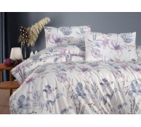 Single bed set First Choice Homesko Amaris Lilac Ranfors / fitted sheet