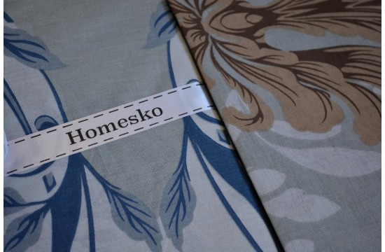 Family set First Choice Homesko Lara Blue Ranfors/sheet with elastic