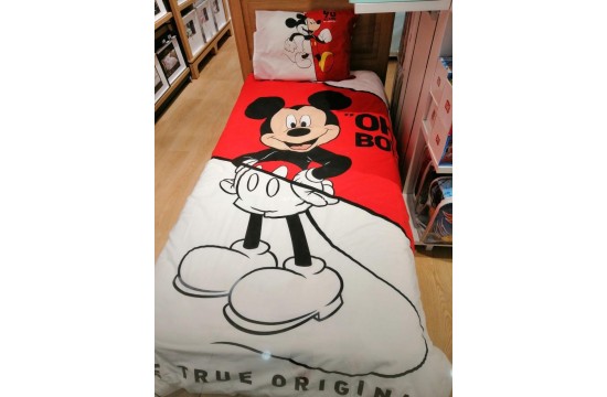 Disney TAC Mickey Mouse Cek Teen Set Ranforce / Elasticated Sheet