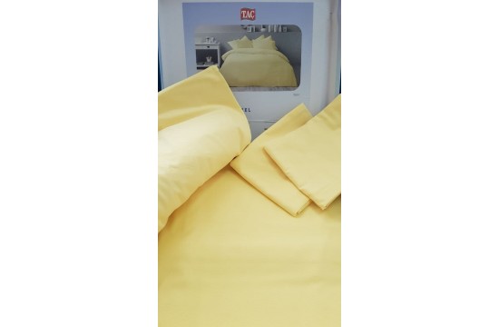 Двоспальний Євро комплект TAC Basic Yellow Ранфорс-Antibacterial