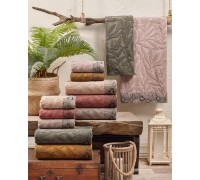 Set of cotton jacquard towels Sikel Begonya 50x90cm (6 pieces) Turkey