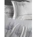 Turkish bed linen Euro Dantela Vita Pamira White satin with embroidery