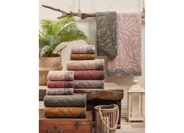 Set of cotton jacquard bath towels Sikel Begonya 70x140cm (6 pieces)