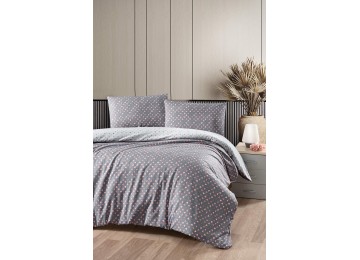 Single bed set First Choice Homesko Eldon Gray Ranfors / fitted sheet