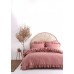 Turkish euro bed Limasso - Exclusive Old Rose Boiled cotton