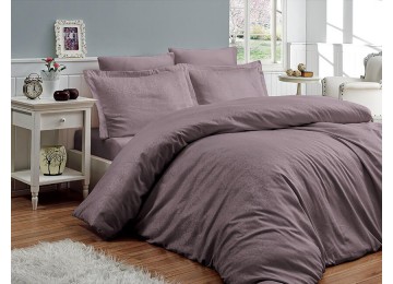 Euro bed linen First Choice Athena Leylak Jacquard