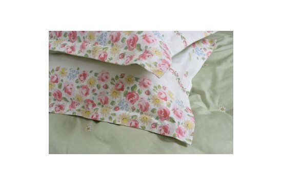 Euro double set Lotus Home Emma Satin