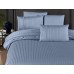 Euro bed linen First Choice New Trend Dusty Blue Satin