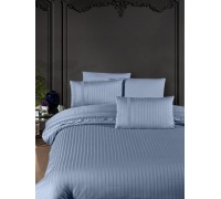 Euro bed linen First Choice New Trend Dusty Blue Satin
