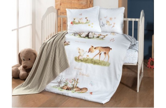 Bedding set for newborns First Choice - Nova Bamboo + Knitted blanket