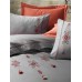 Turkish bed linen euro Dantela Vita Tilbe Antracit satin with embroidery