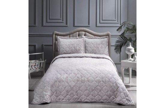 Bedspread TAC Linda Lilac 230x250+pillowcases 50x70*2pcs