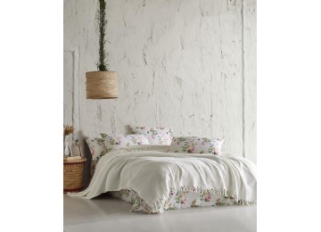 Saheser Mona krem ​​pique bed linen