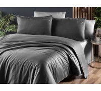 Euro bed linen First Choice Timeless Anthracite Satin