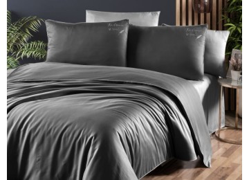 Euro bed linen First Choice Timeless Anthracite Satin