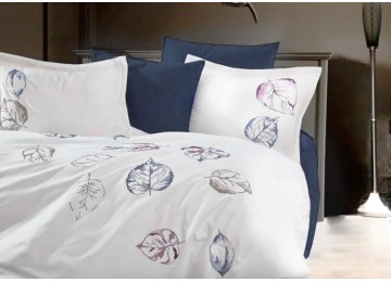 Turkish bed linen euro Dantela Vita Cinar satin with embroidery