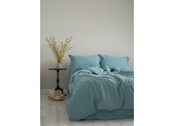 Euro bed linen Limasso Standard Mineral Blue