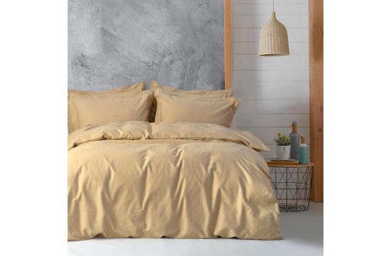 Euro double set Lotus Home Dakota Beige satin Türkiye