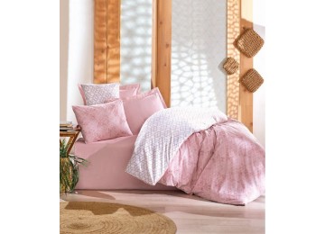 Двуспальный евро комплект Cottonbox - Minimal Pink Ранфорс Турция