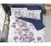 Euro bed linen First Choice Luanda Blue Satin-Digital