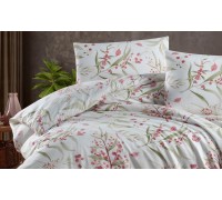 Euro bed linen First Choice Homesko Tegan Powder/ fitted sheet