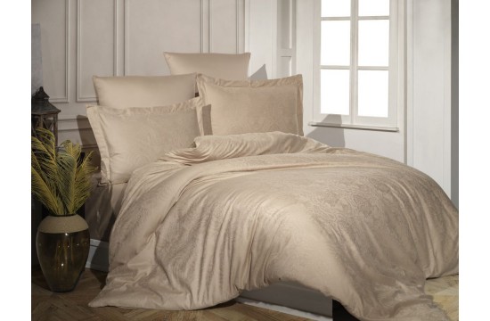 Turkish euro bed Belizza - Destina Beige Jacquard