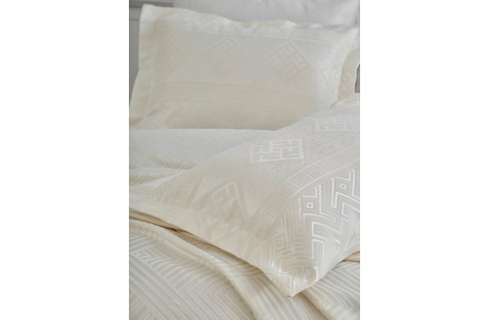 Jacquard bedspread Dantela Vita - Justo Cream 250x260 with pillowcases