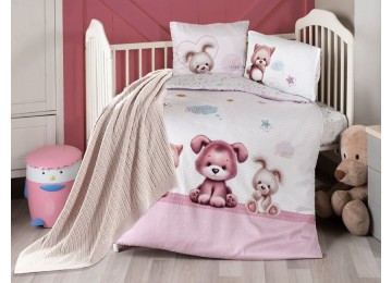 Комплект постельного белья для новорожденных First Choice - Alfie Бамбук +Плед вязаный
