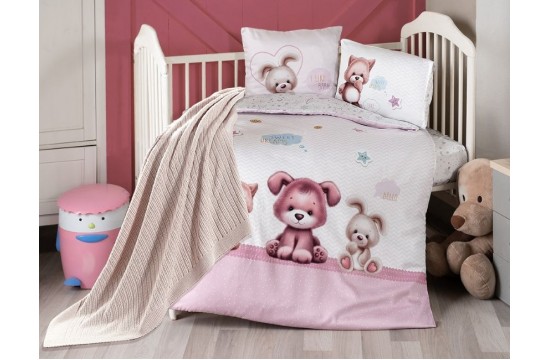 Bedding set for newborns First Choice - Alfie Bamboo + Knitted blanket